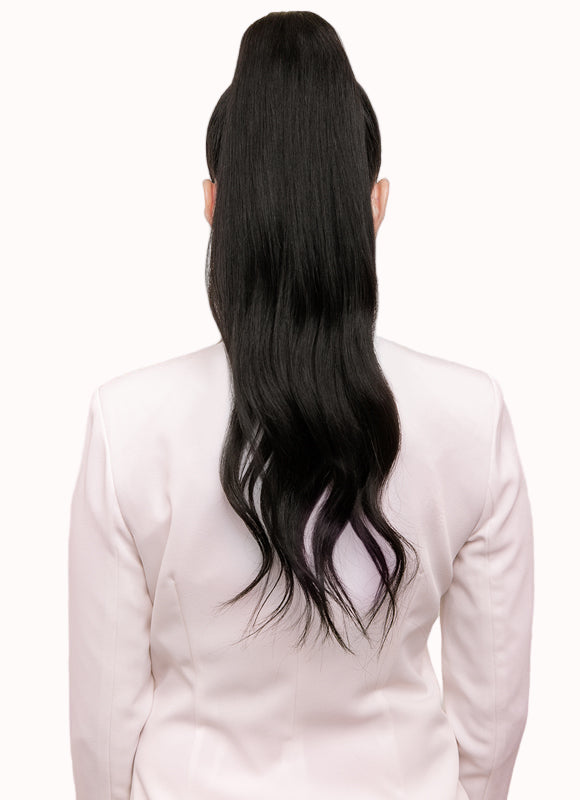Clip-in wrap ponytail extension – easy instant hairstyle