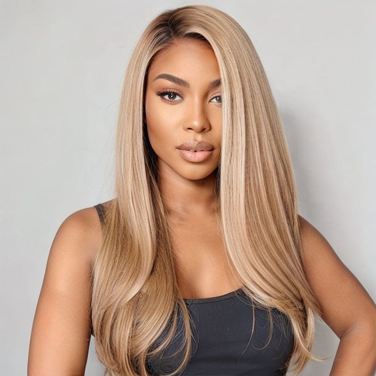 Honey blonde 613 highlight wig – 100% human hair lace wig