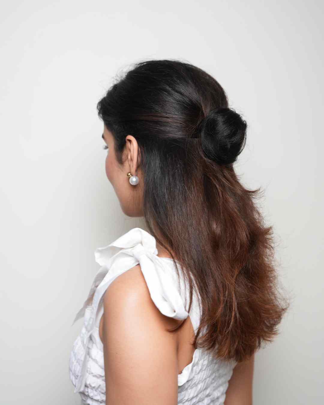 Natural human hair clip-on bun – instant elegant hairstyle