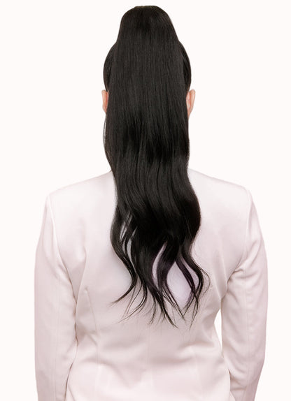 Clip-in wrap ponytail extension – easy instant hairstyle