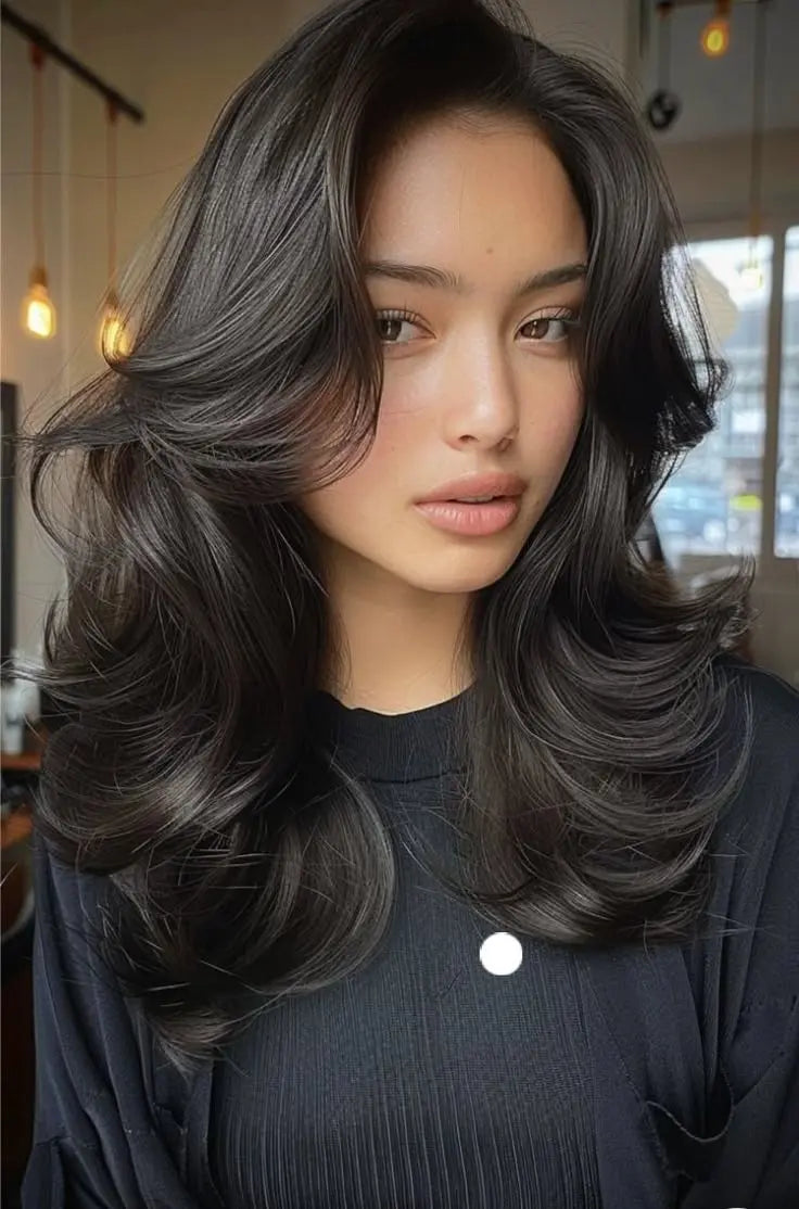 Layered human hair bob wig – natural layers with salon finish