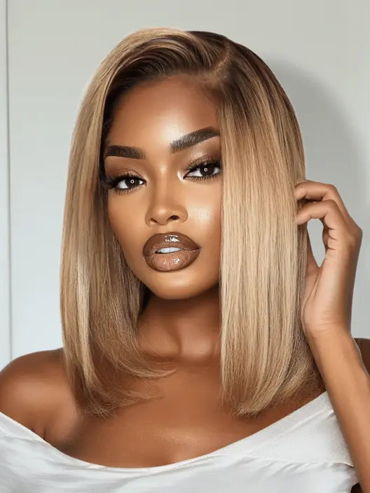 Premium HD straight bob wig – sleek style with invisible lace