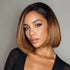 Ombre colour HD lace bob wig – natural fade with invisible hairline