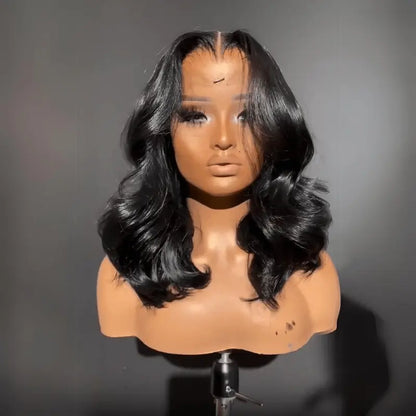 Layered bob wig – 100% human hair, lightweight and natural look