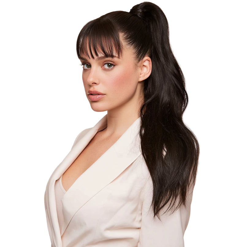 Wrap-around ponytail extension – natural human hair piece